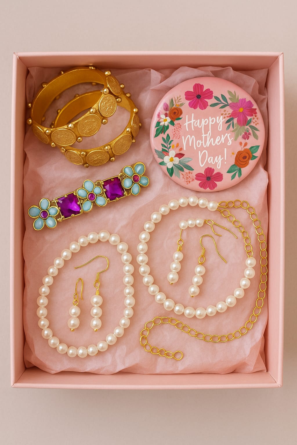 Elegant Handcrafted Jewelry Gift Box for Mother’s Day
