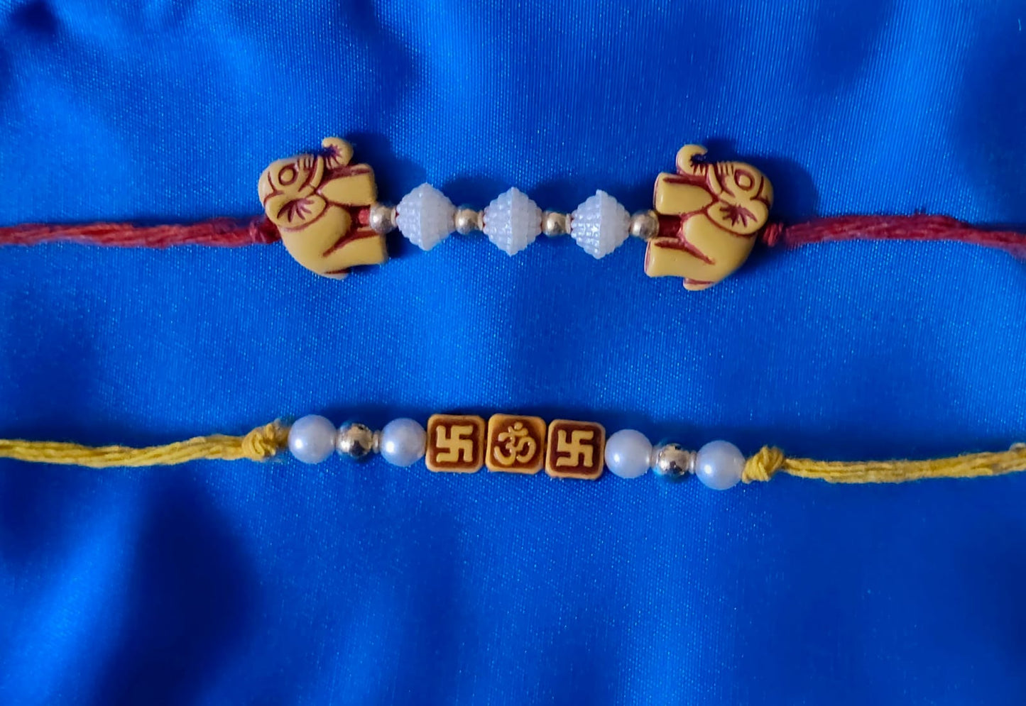 Swastik & Elephant Rakhi Combo