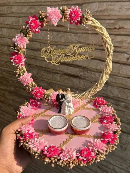 Rustic Charm Ring Platter with Figurines