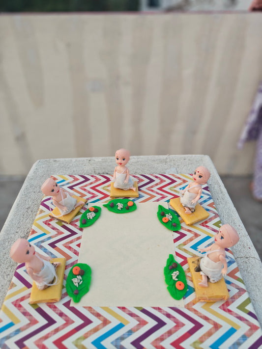 Brahmana Bhojanalu Miniature Set – Honoring Rituals Through Art