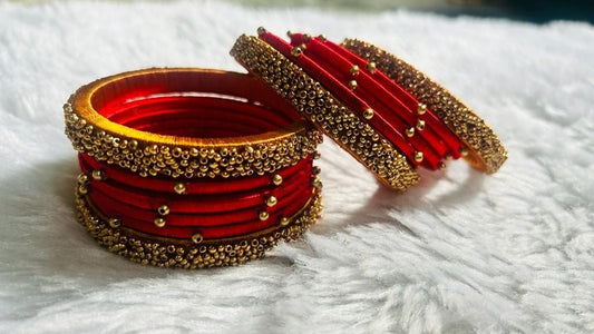 Classic Red and Gold Bangles