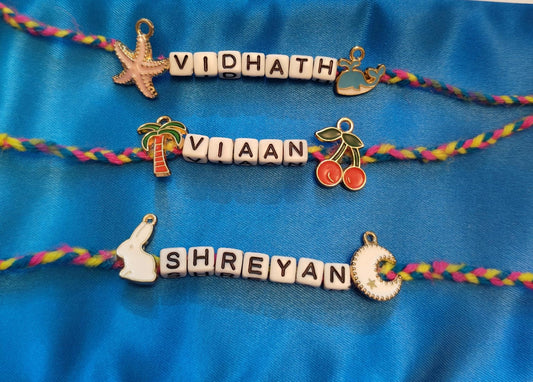 Kids’ Personalized Name Rakhis (Pack of 2)