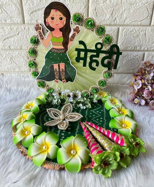 Mehandi Ceremony Decorative Plate